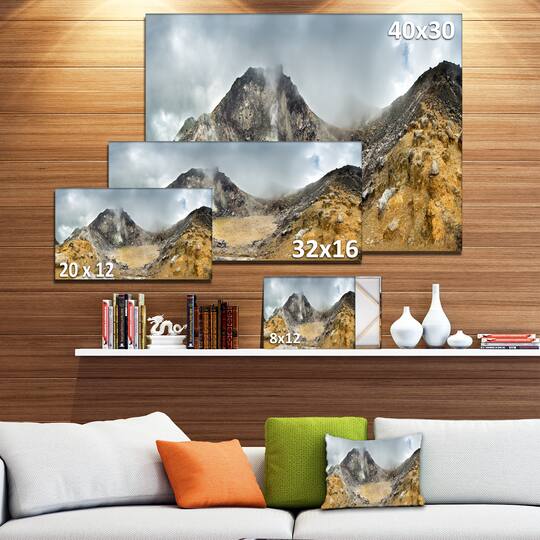 Designart - Volcano Panorama with Dramatic Sky